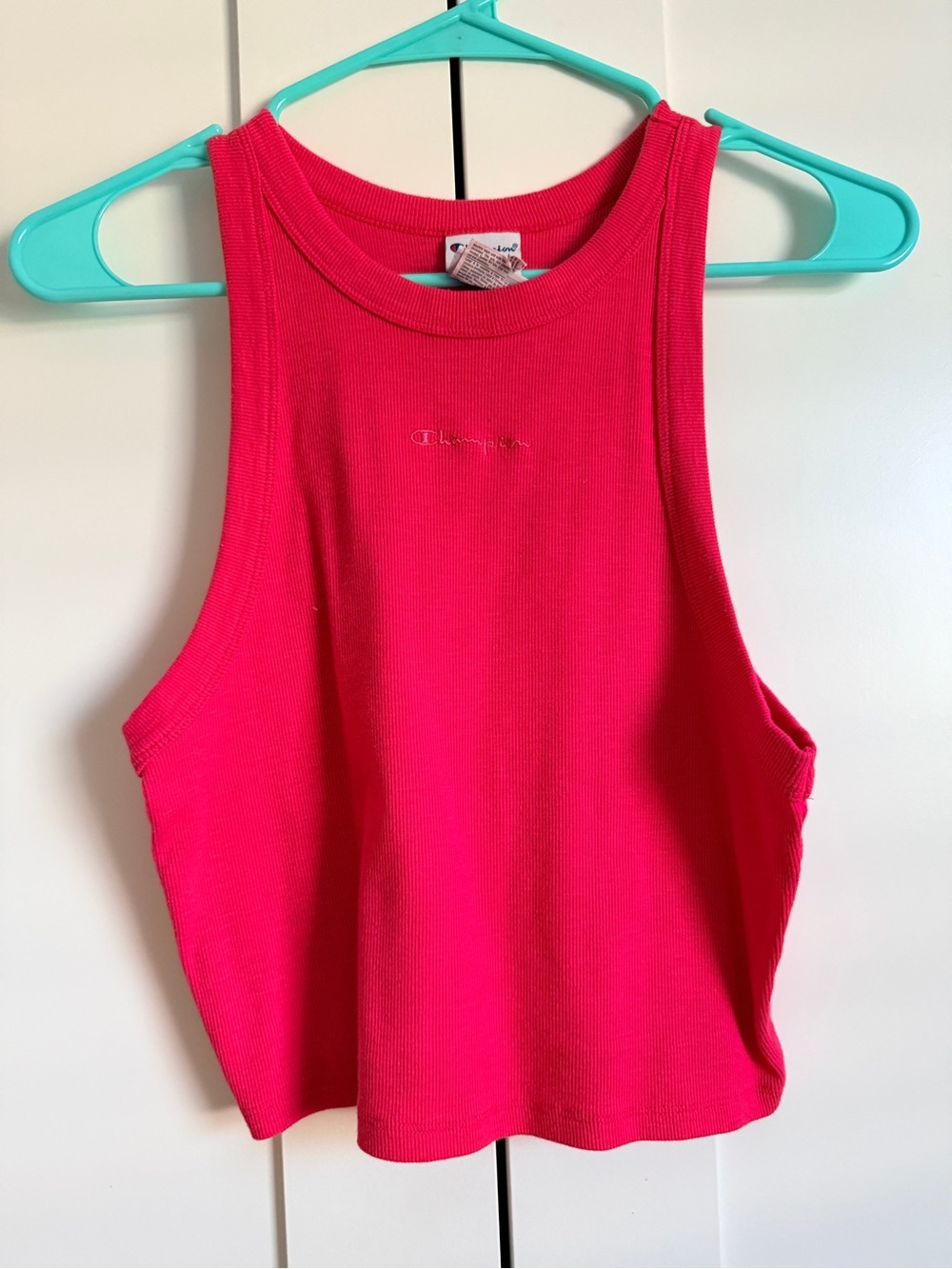 Champion Women's Hot Pink Ribbed Tank
